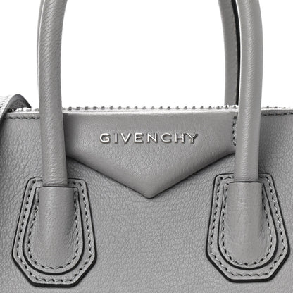 Givenchy Sugar Goatskin Mini Antigona Pearl Grey 12 of 15