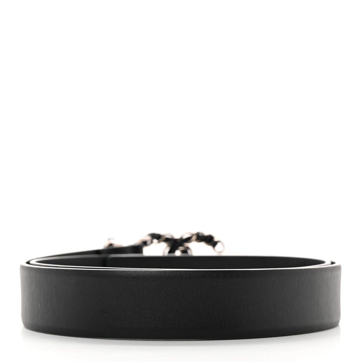 Chanel Lambskin CC Chain Belt 85 34 Black 2 of 9