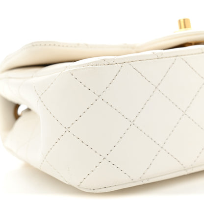 Chanel Lambskin Quilted Mini Rectangular Pearl Crush Flap White 8 of 9