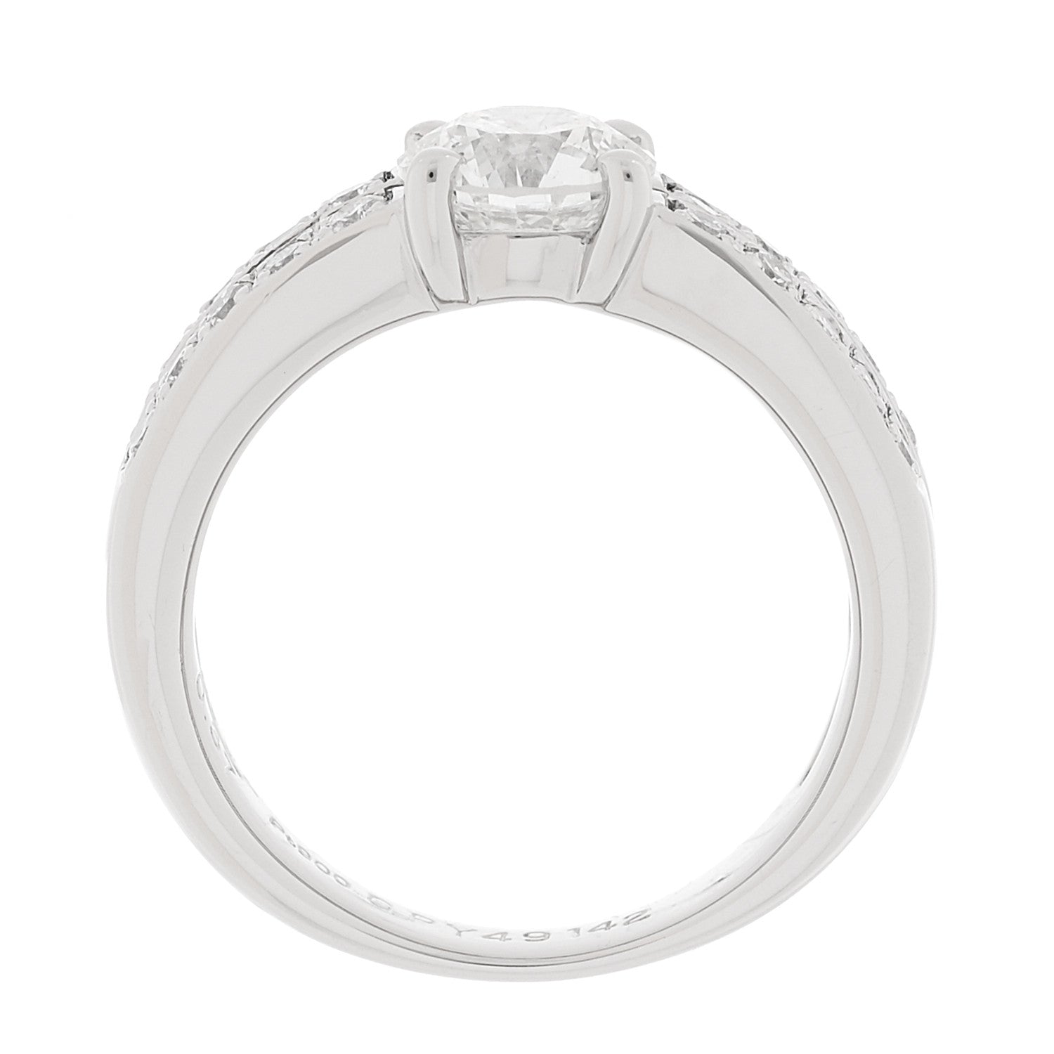 Parker & West by FASHIONPHILE Platinum Diamond 1.00ctw Round Engagement Ring  50 5.5 5 of 9