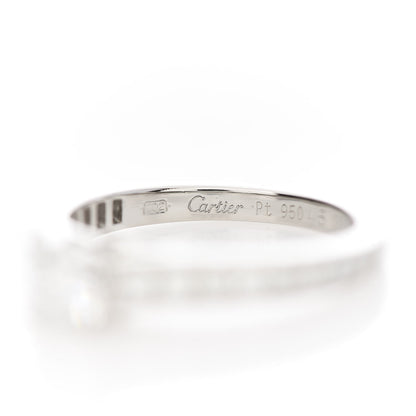 Cartier Platinum Diamond .35ct 1895 Solitaire Engagement Ring 45 3.25 5 of 8