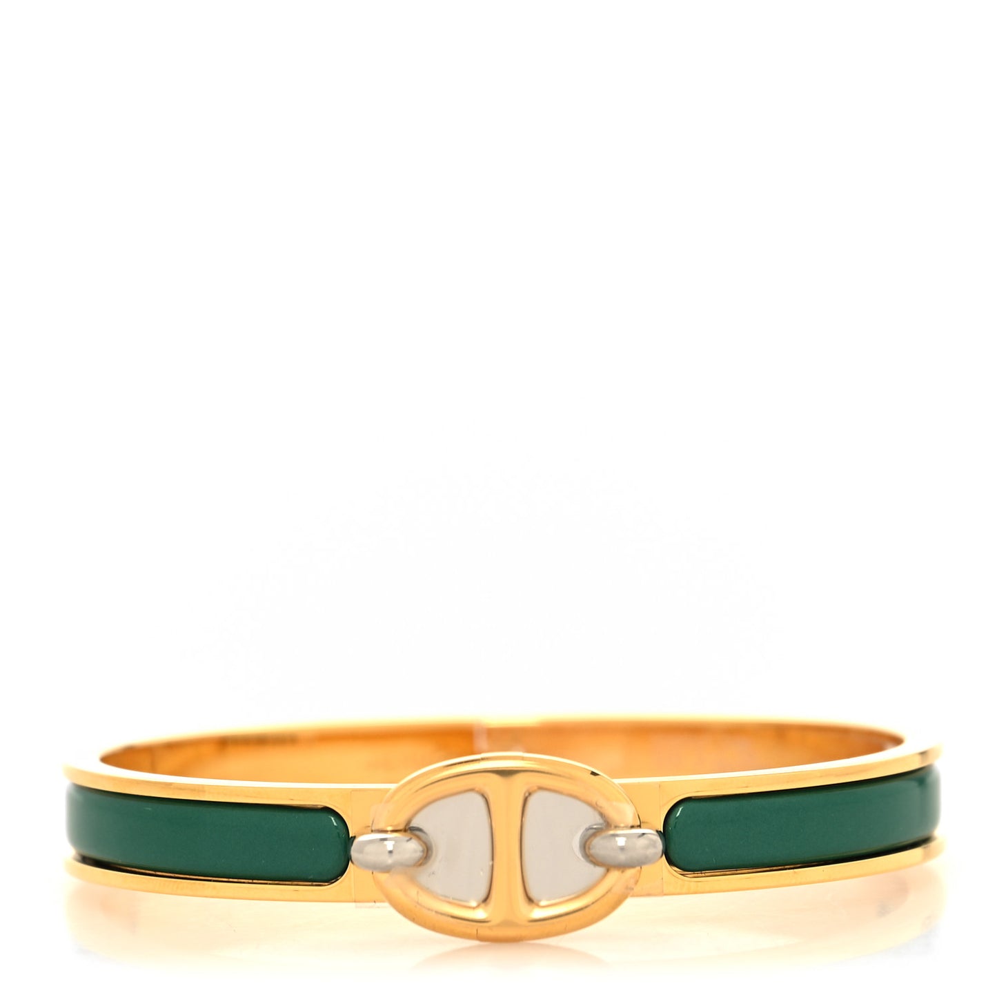 Enamel Mini Clic Chaine d'Ancre Bracelet GM Vert Flamboyant