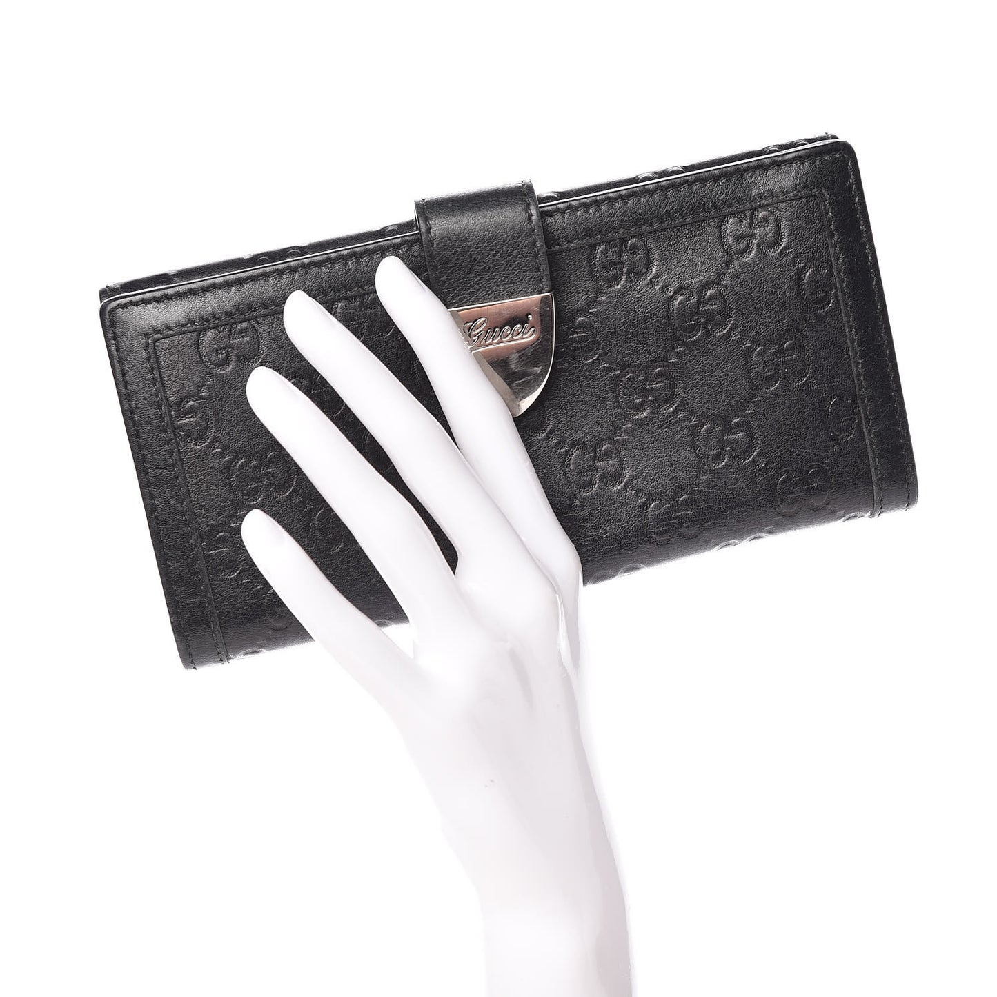Guccissima Continental Wallet Black