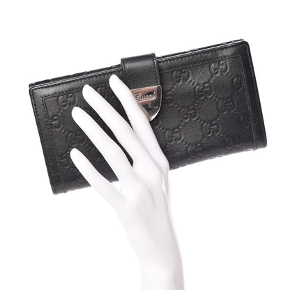 Gucci Guccissima Continental Wallet Black 2 of 13