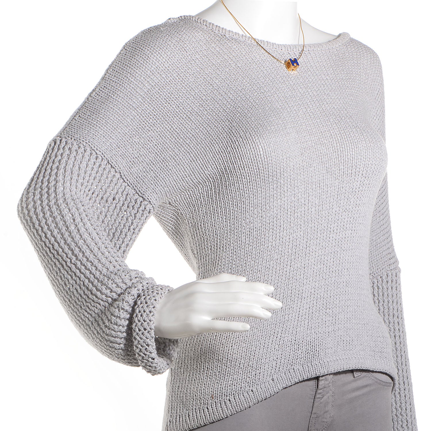 Hermes Enamel Cage d'H Necklace Royal Bleu 2 of 5