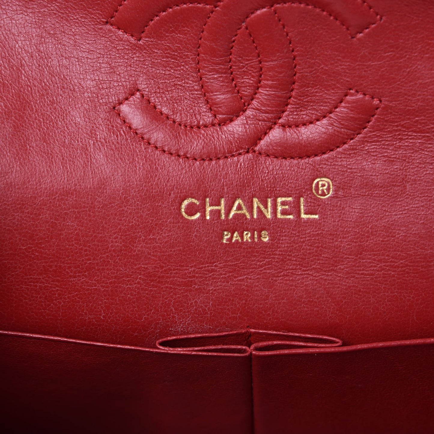 Lambskin Quilted Small Double Flap Red