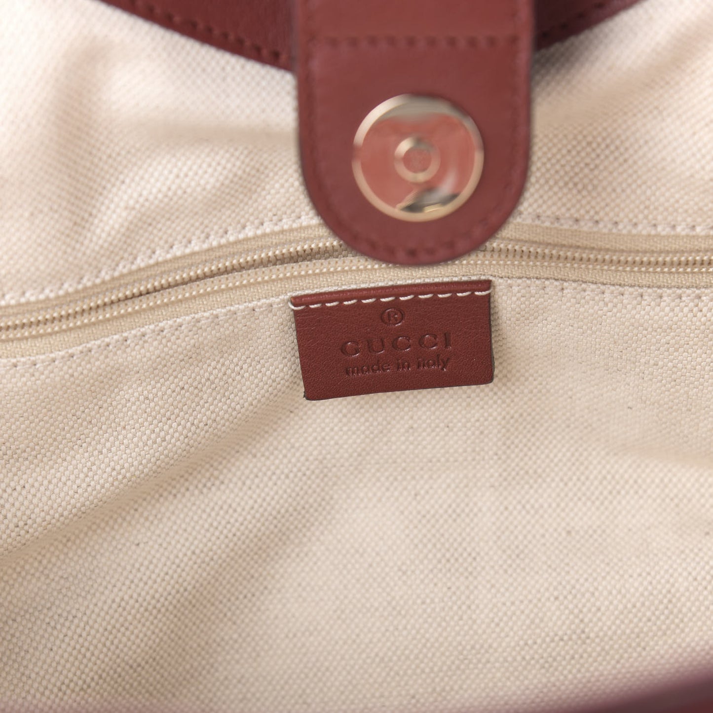 Guccissima Medium Sukey Tote Cherry