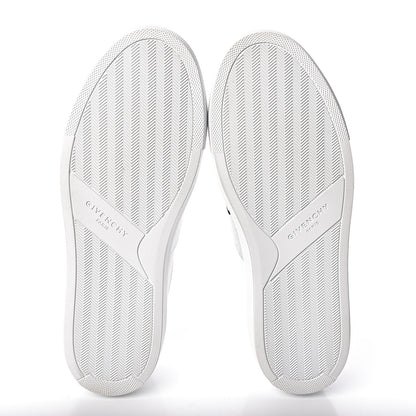 Givenchy Calfskin Band Logo Womens Urban Street Sneakers 38 Argent 8 of 9