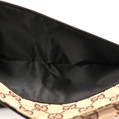 Gucci GG Monogram Double Pocket Belt Bag Dark Brown 5 of 12