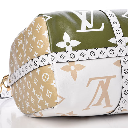 Louis Vuitton Monogram Giant Keepall Bandouliere 50 Kaki Beige 8 of 12