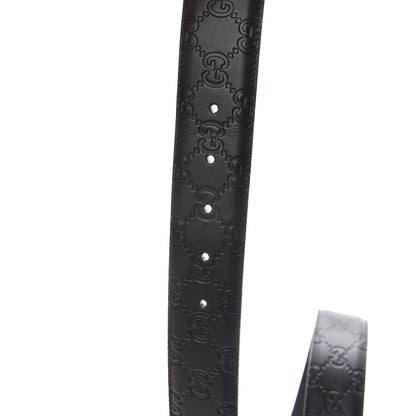 Gucci Guccissima Signature Interlocking G 40mm Belt 90 36 Black 3 of 4