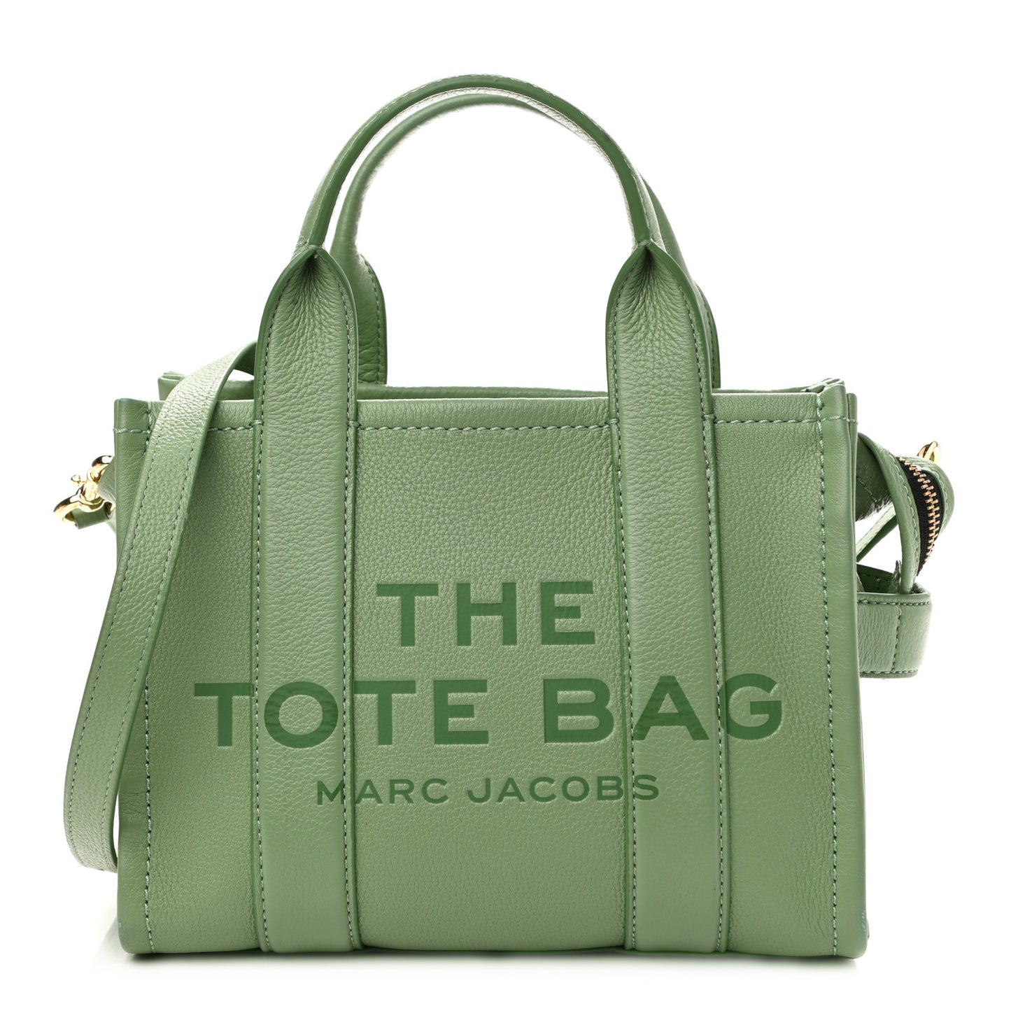 Grained Calfskin Small The Tote Bag Aspen Green