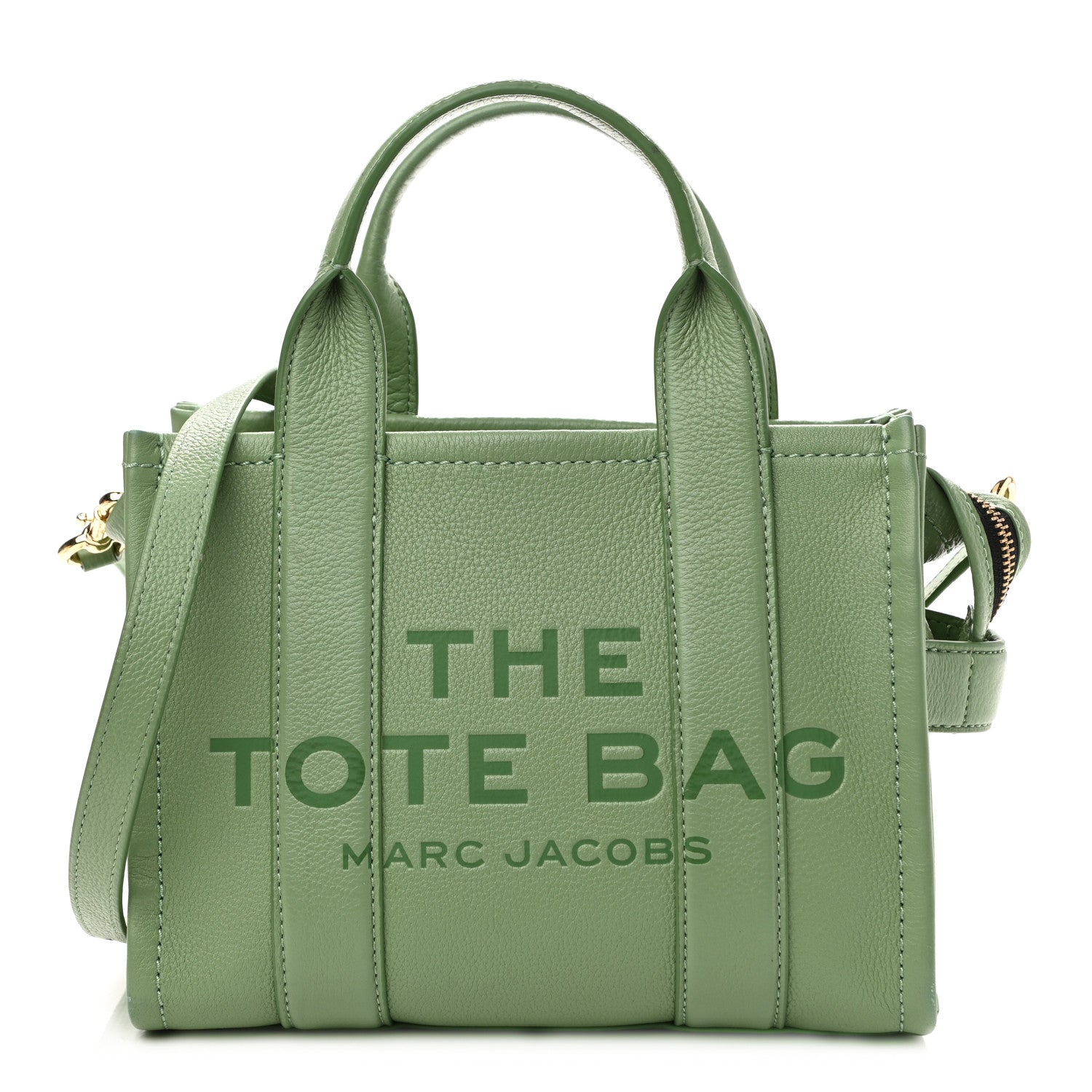 Marc Jacobs Grained Calfskin Small The Tote Bag Aspen Green 1 of 15