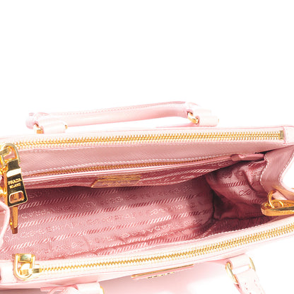 Prada Saffiano Lux Mini Double Zip Tote Orchidea 7 of 12