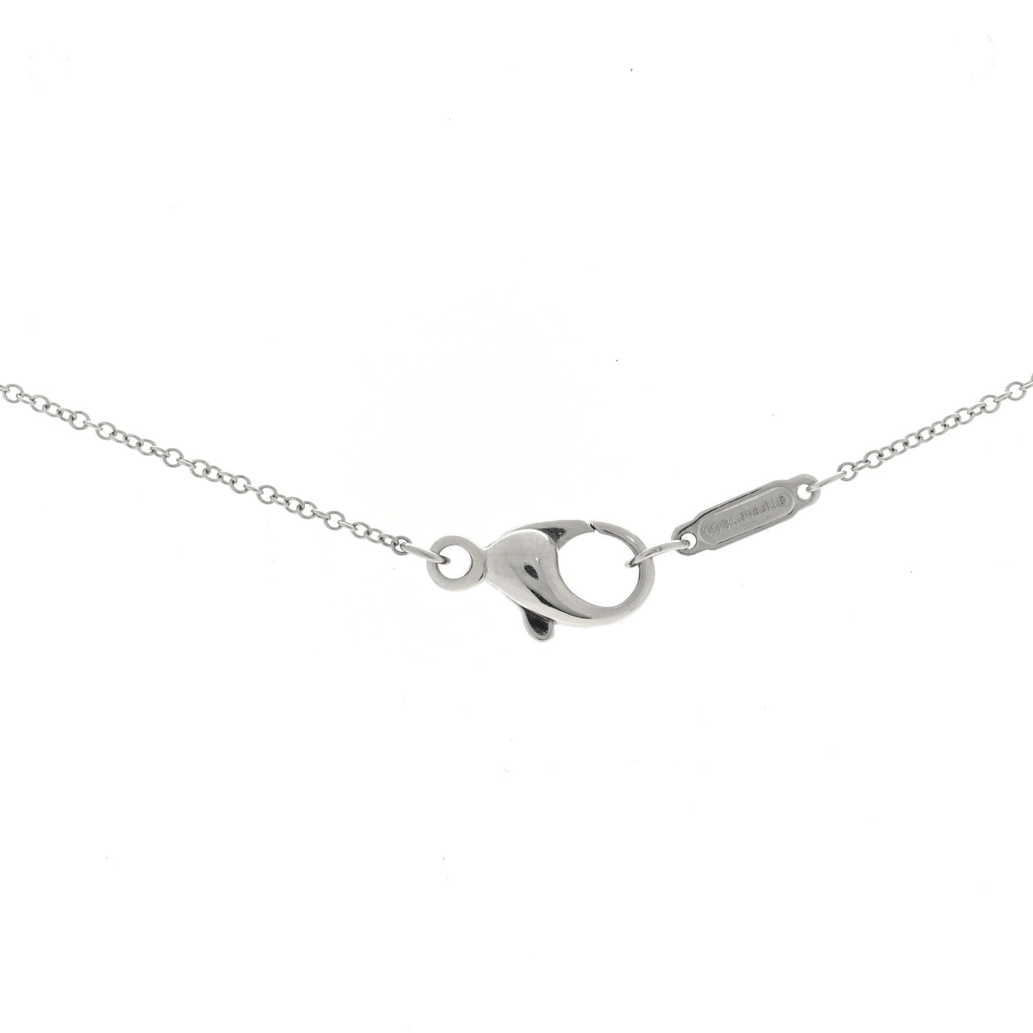 Tiffany Platinum Pearl Diamond 10-11mm Victoria Pendant Necklace 4 of 4