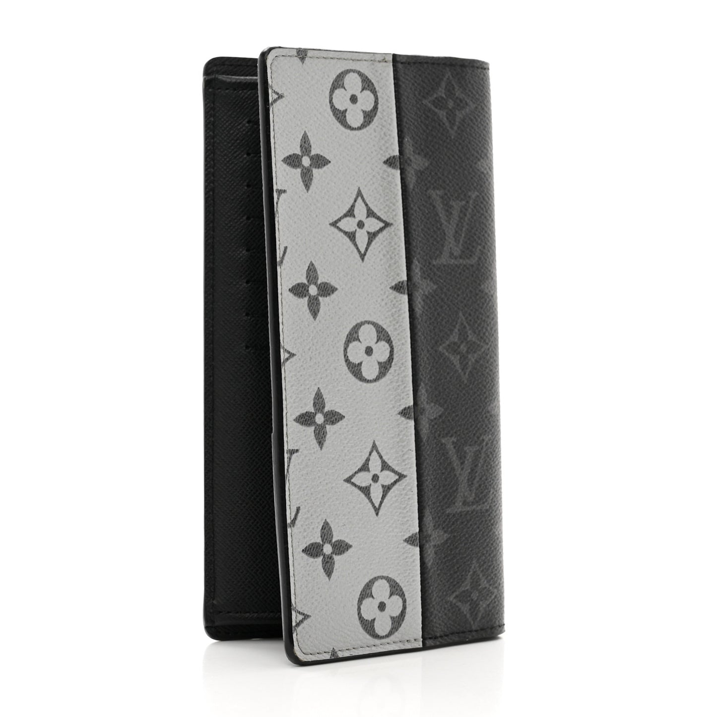 LOUIS VUITTON Monogram Eclipse Split Brazza Wallet