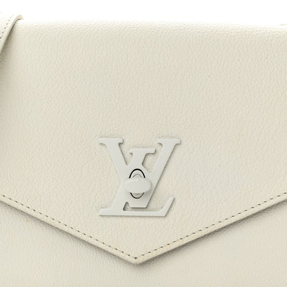 Louis Vuitton LOUIS VUITTON Soft Calfskin Mylockme Chain Bag BB White 7 of 11