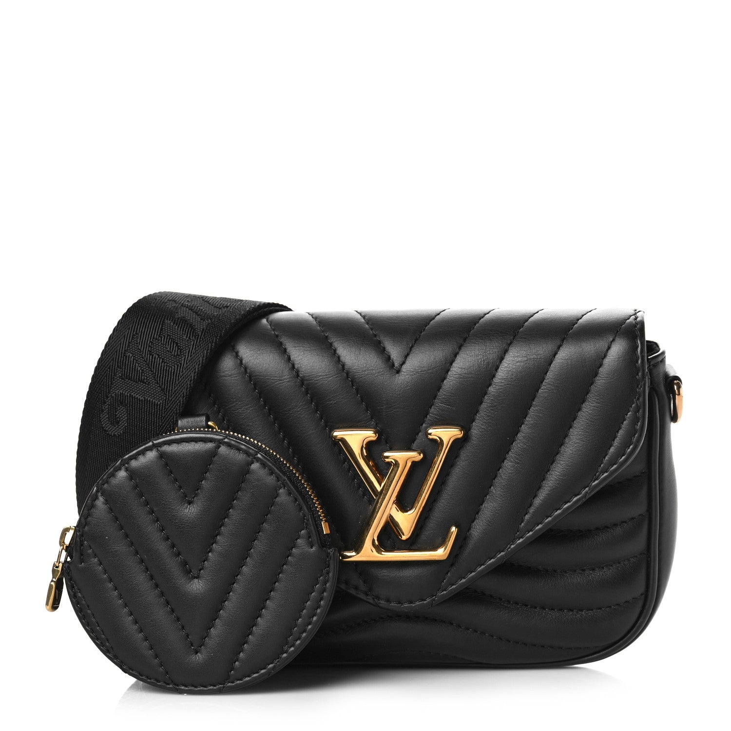 Louis Vuitton Calfskin New Wave Multi Pochette Black 1 of 10