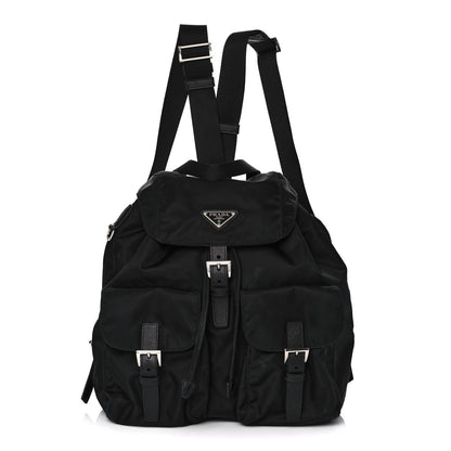 Prada Tessuto Nylon Saffiano Medium Backpack Black 3 of 16