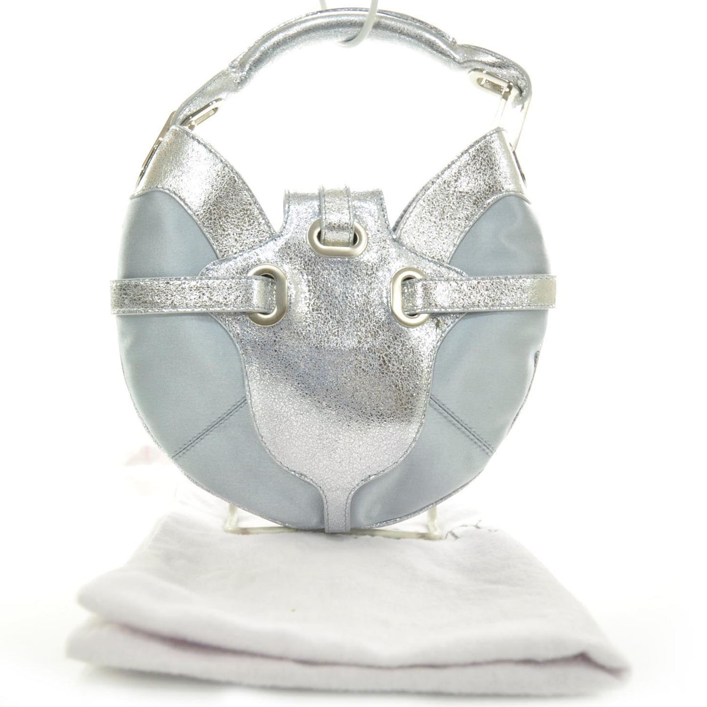 Satin and Leather Mini Tulita Metallic