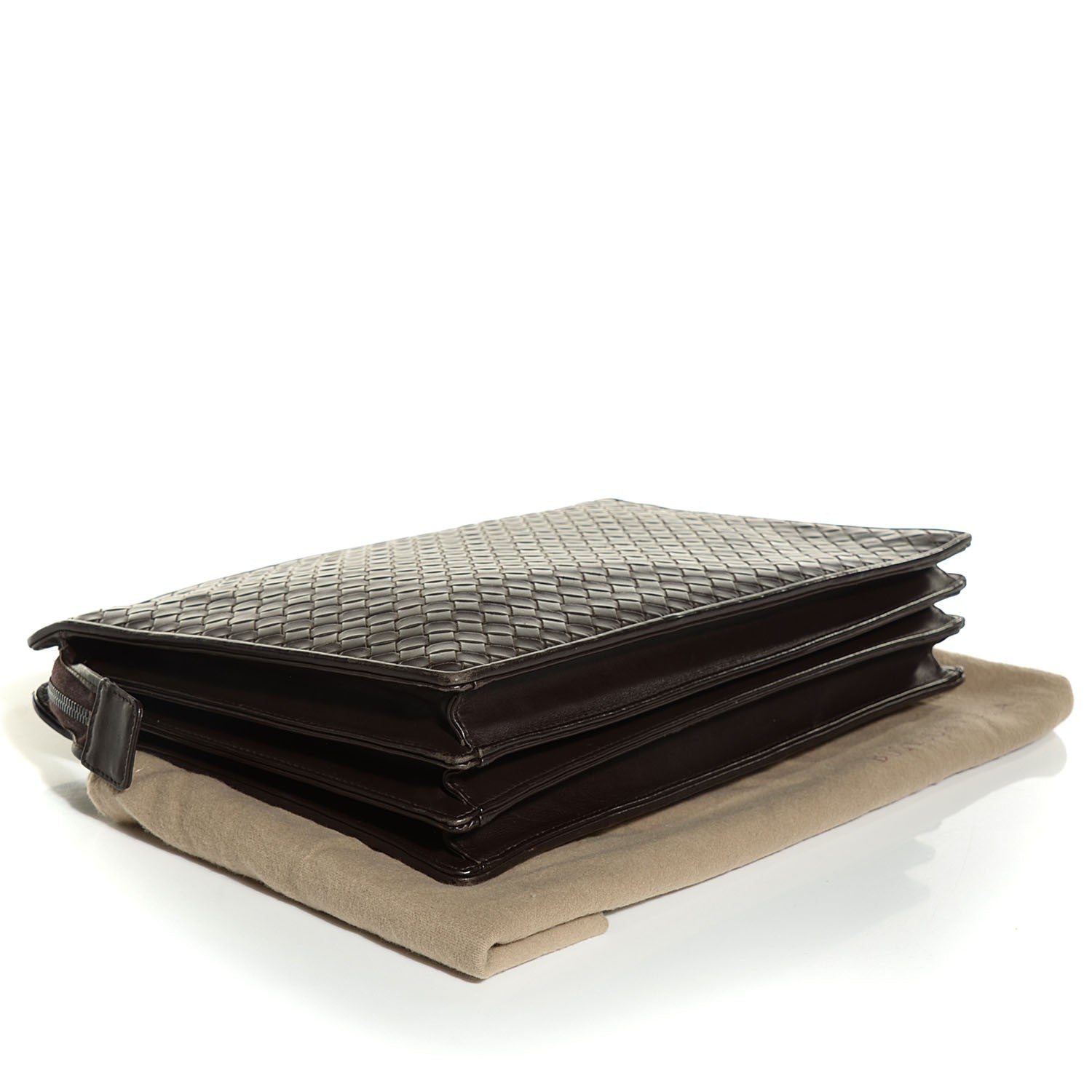 Bottega Veneta Nappa Intrecciato Document Case Ebano 5 of 9