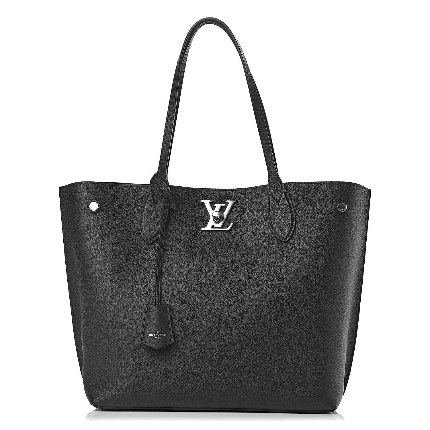 Louis Vuitton Calfskin Lockme Go Tote Black 1 of 12