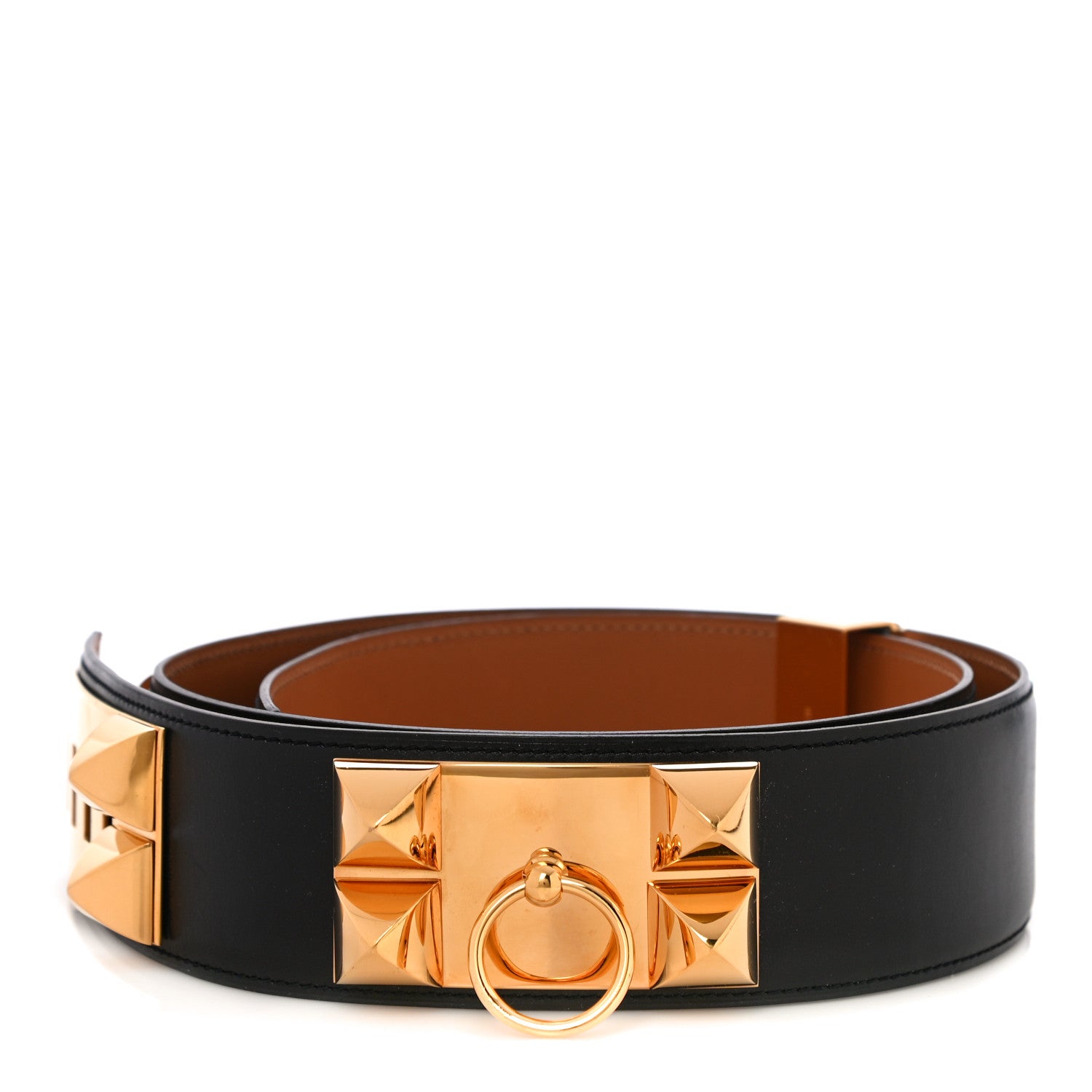 Hermes Box Collier De Chien CDC Belt 95 Black 2 of 5