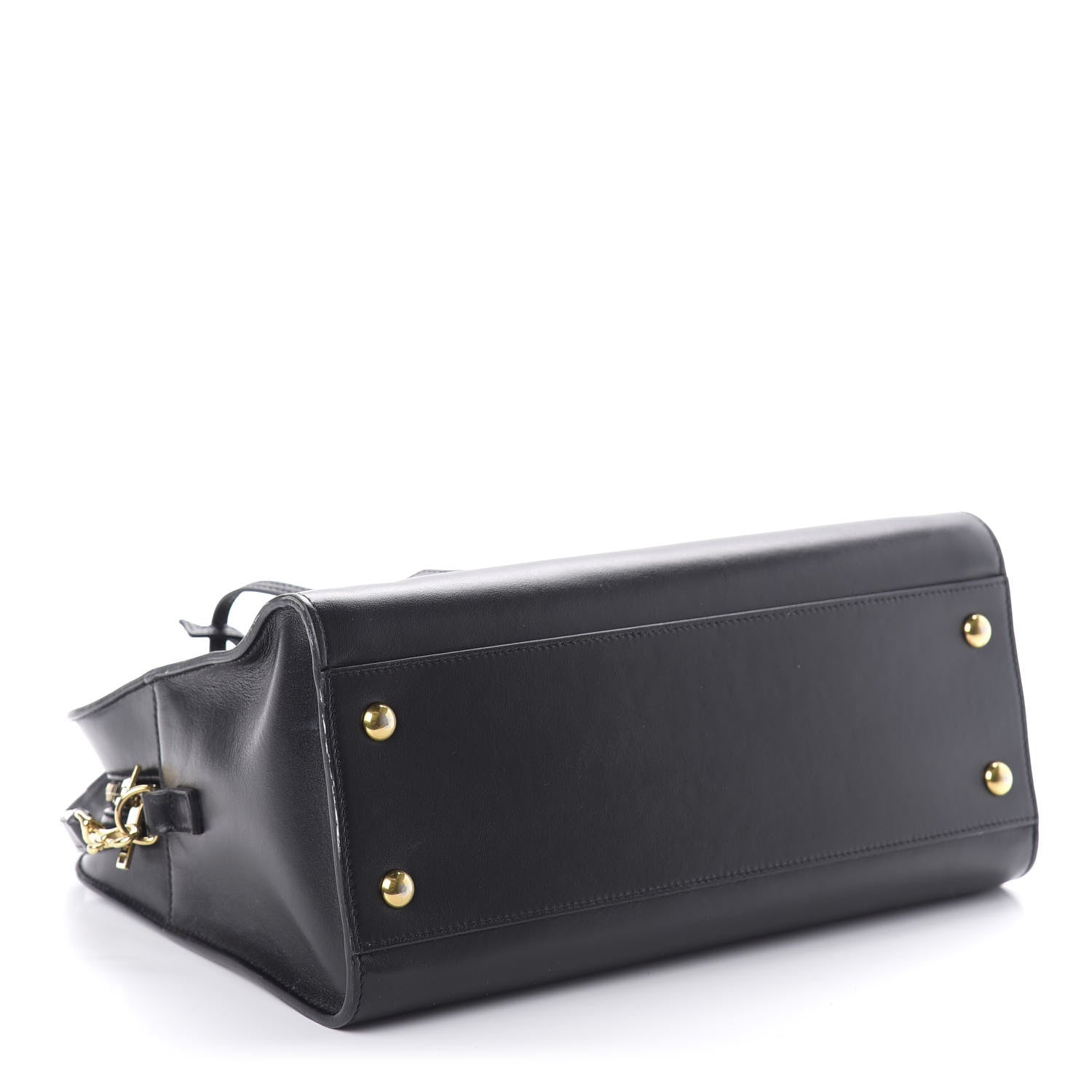Saint Laurent Smooth Calfskin Small Monogram Cabas Black 4 of 9