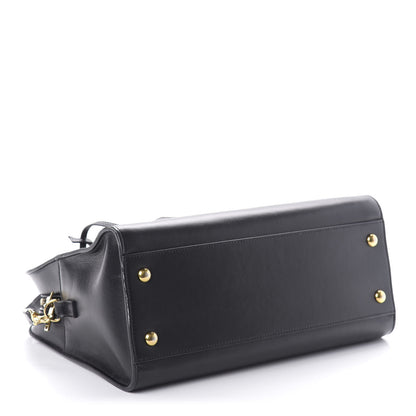 Saint Laurent Smooth Calfskin Small Monogram Cabas Black 4 of 9