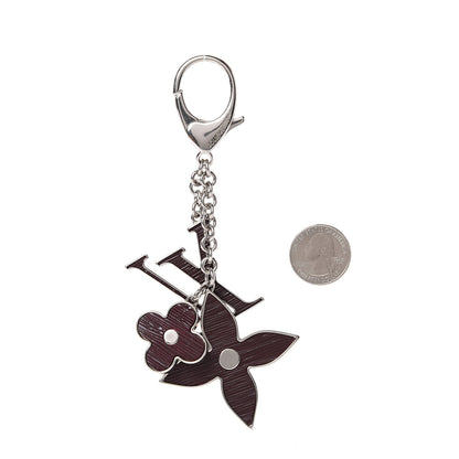 Louis Vuitton Fleur d Epi Bag Charm Moka 2 of 3