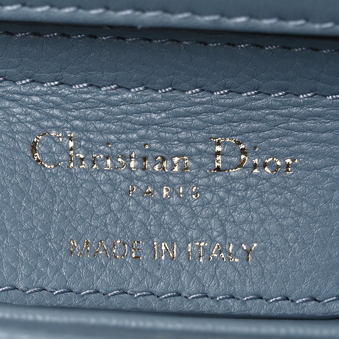 Calfskin Cannage Small Caro Bag Cloud Blue