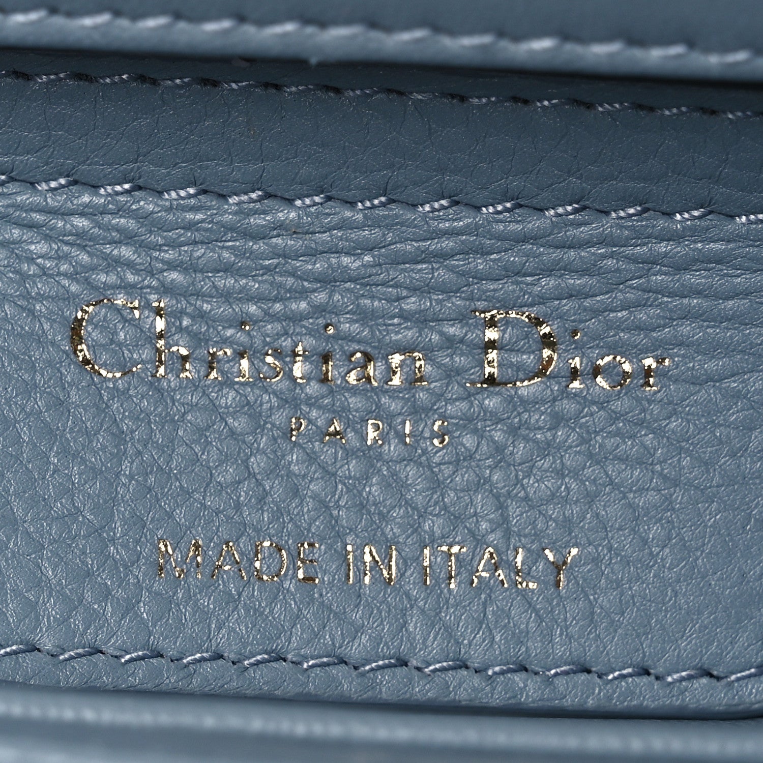 Christian Dior Calfskin Cannage Small Caro Bag Cloud Blue 8 of 15