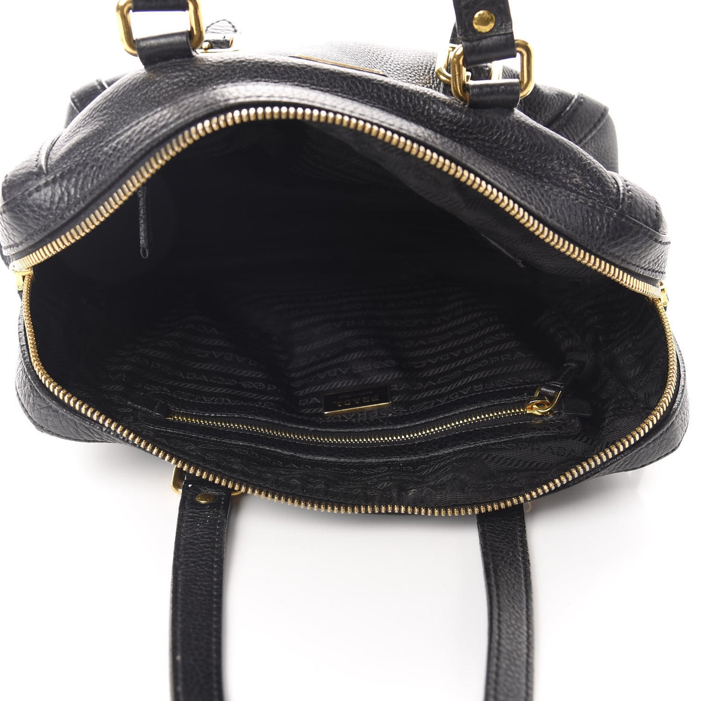 Vitello Daino Satchel Black