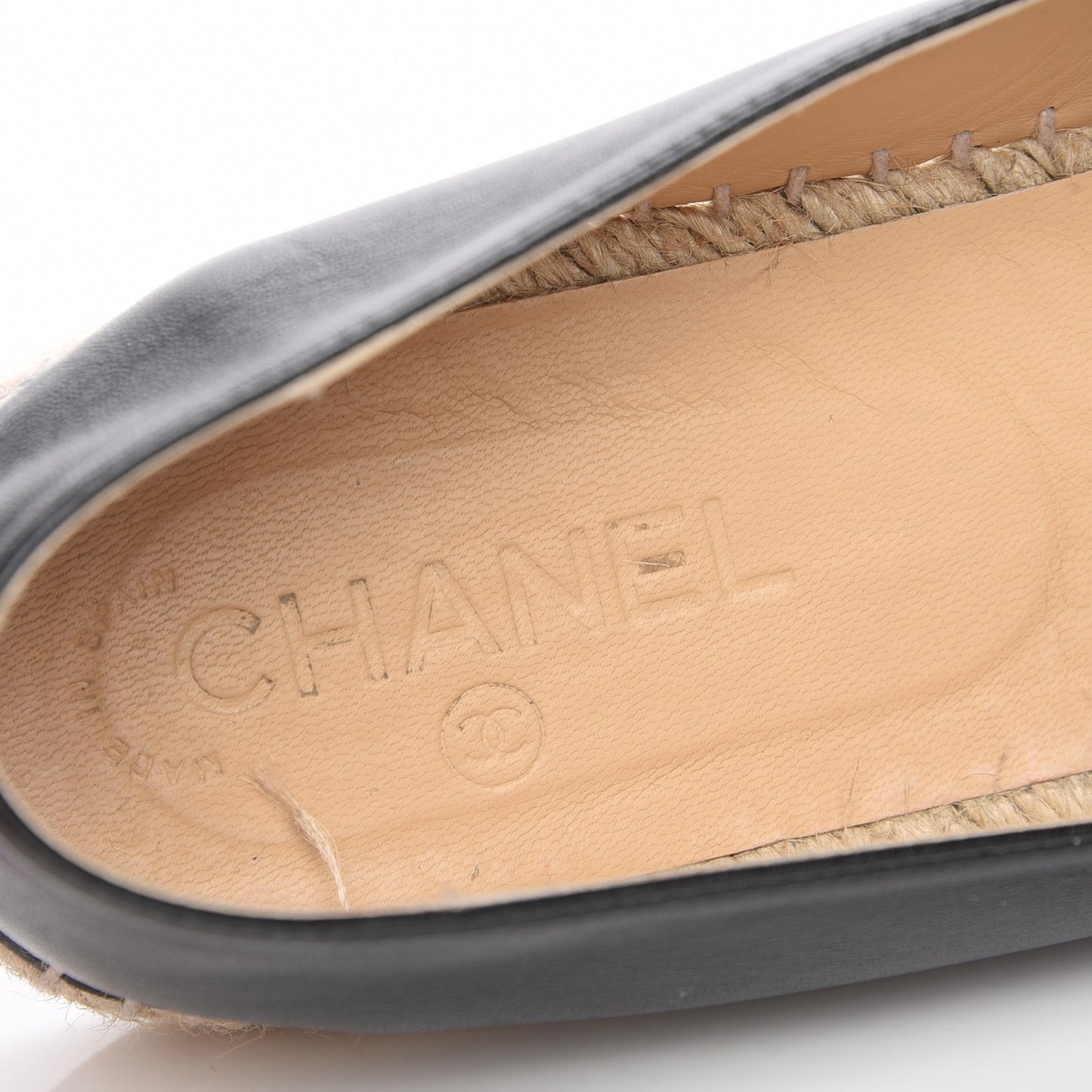 Lambskin CC Espadrilles 42 Black