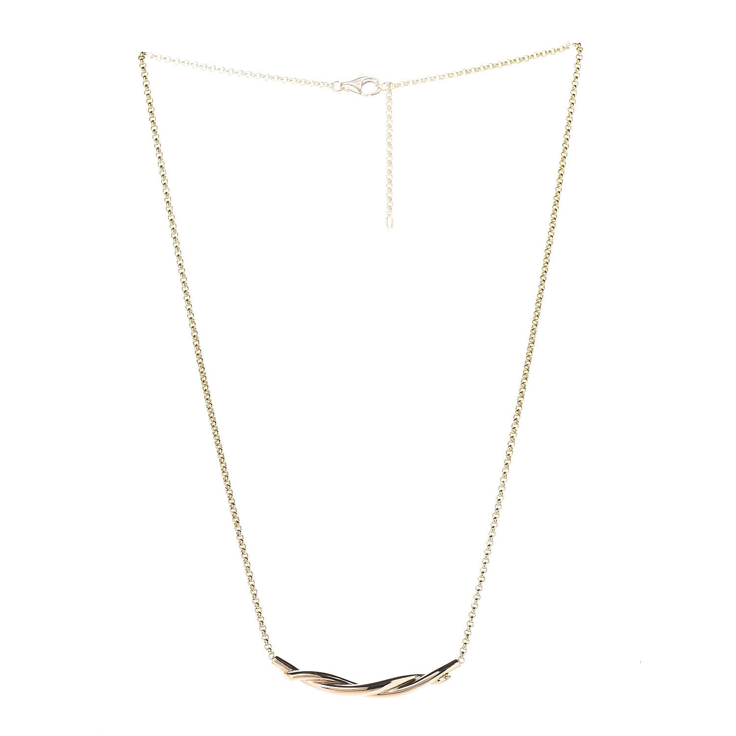 Cartier 18K Yellow Gold Entrelaces Pendant Necklace 3 of 7