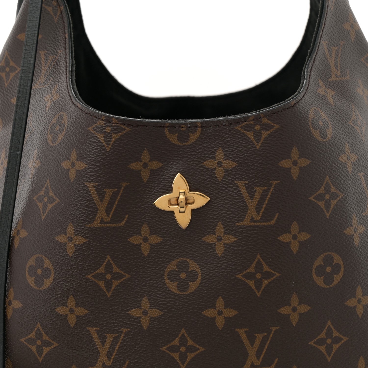 Louis Vuitton Monogram Flower Hobo Black 7 of 11