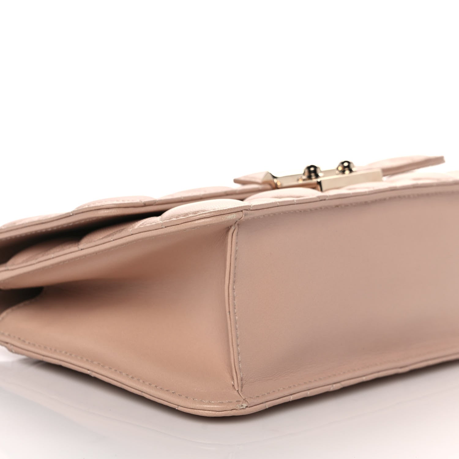 Christian Dior Lambskin Cannage Miss Dior Promenade Pouch Beige 4 of 14