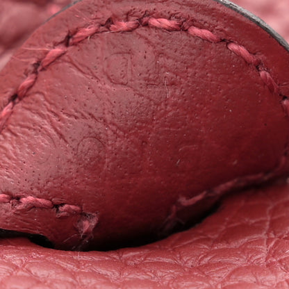 Hermes Taurillon Clemence Amazone Evelyne TPM Rouge H 7 of 11