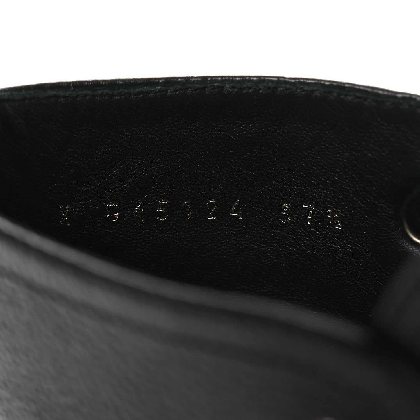 Grained Calfskin Shiny Calfskin CC Lace Up Combat Boots 37.5 Black