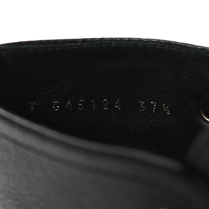 Chanel Grained Calfskin Shiny Calfskin CC Lace Up Combat Boots 37.5 Black 10 of 13