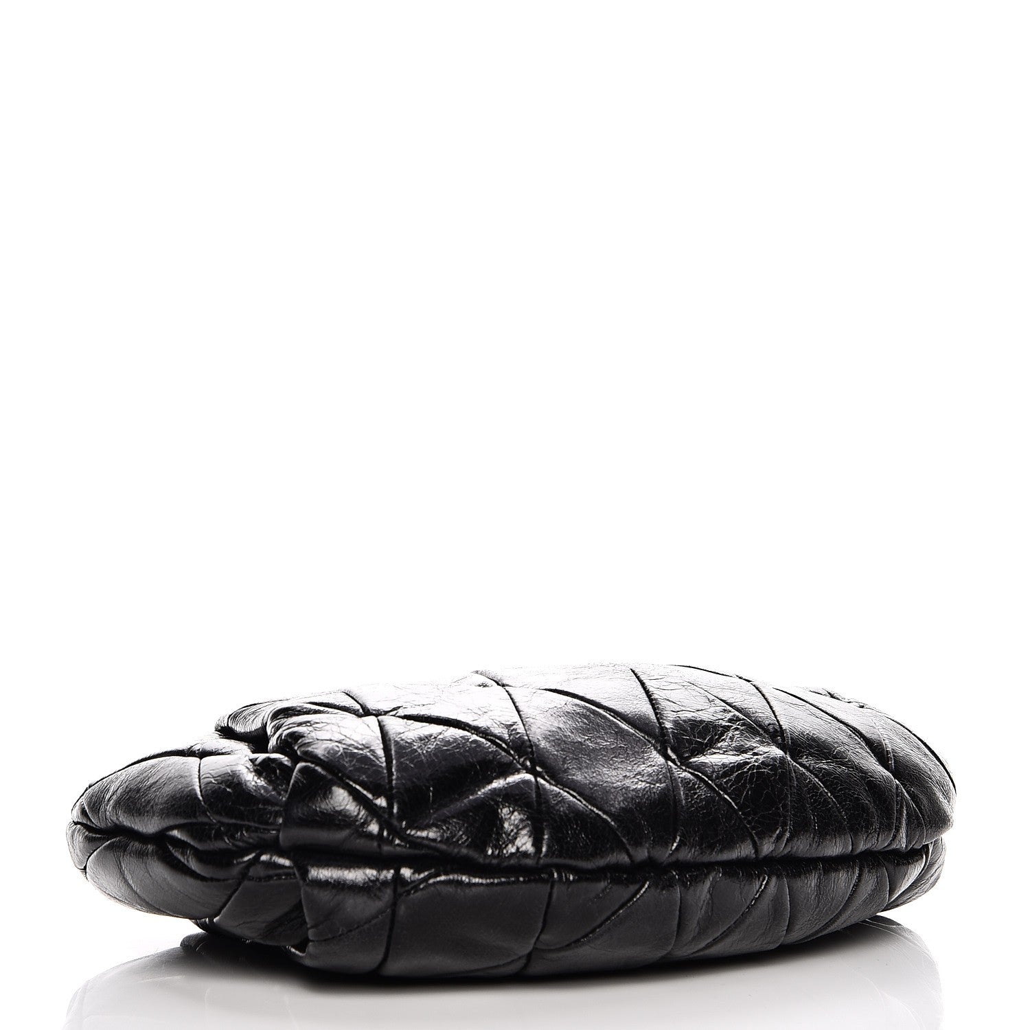 Miu Miu Vitello Shine Quilted Wristlet Nero Black 4 of 7