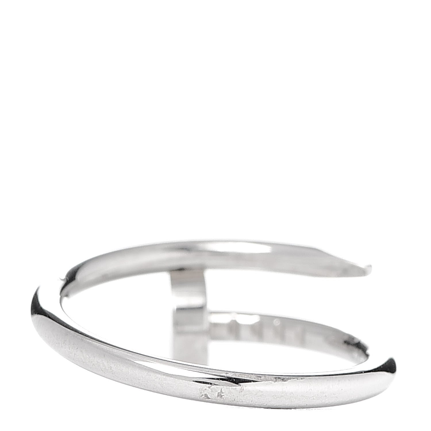 Cartier 18K White Gold Small Juste Un Clou Ring 46 3.75 3 of 6