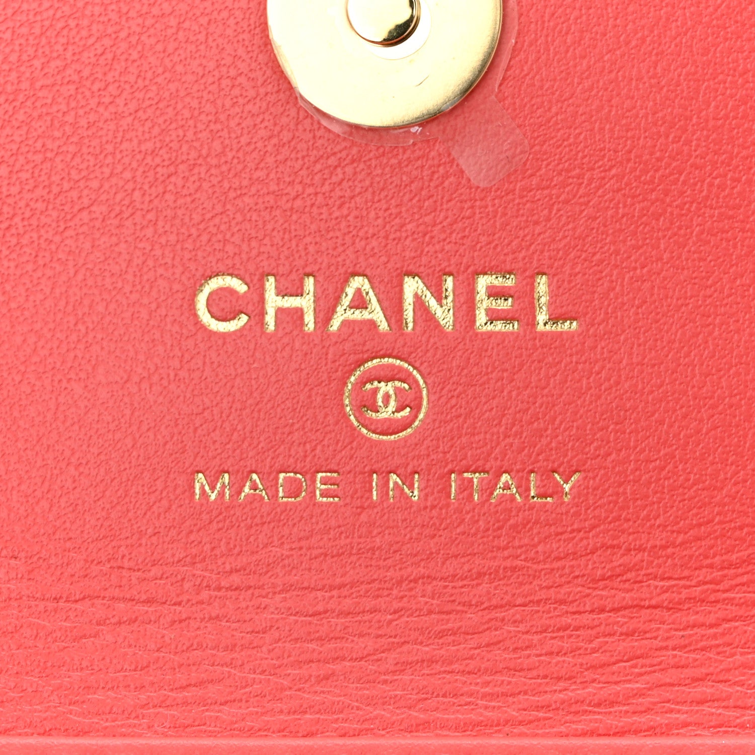 Chanel Shiny Lambskin Quilted Card Holder On Chain Pink 6 of 10