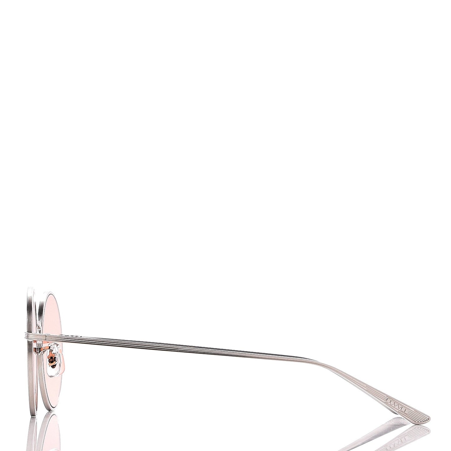 The Row After Midnight Round Sunglasses Pewter Pink