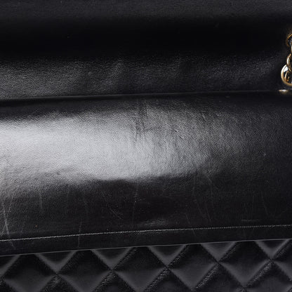 Chanel Lambskin Quilted Maxi Double Flap Black 14 of 15