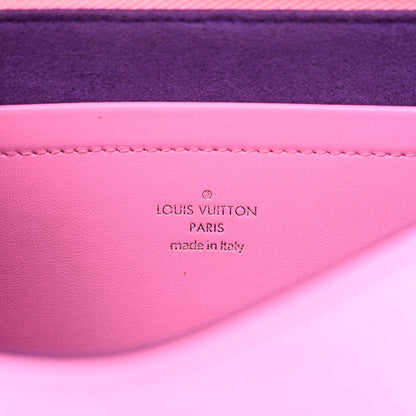 Louis Vuitton Lambskin Embossed Monogram Vuittamins Pochette Coussin Rose Violet 6 of 10