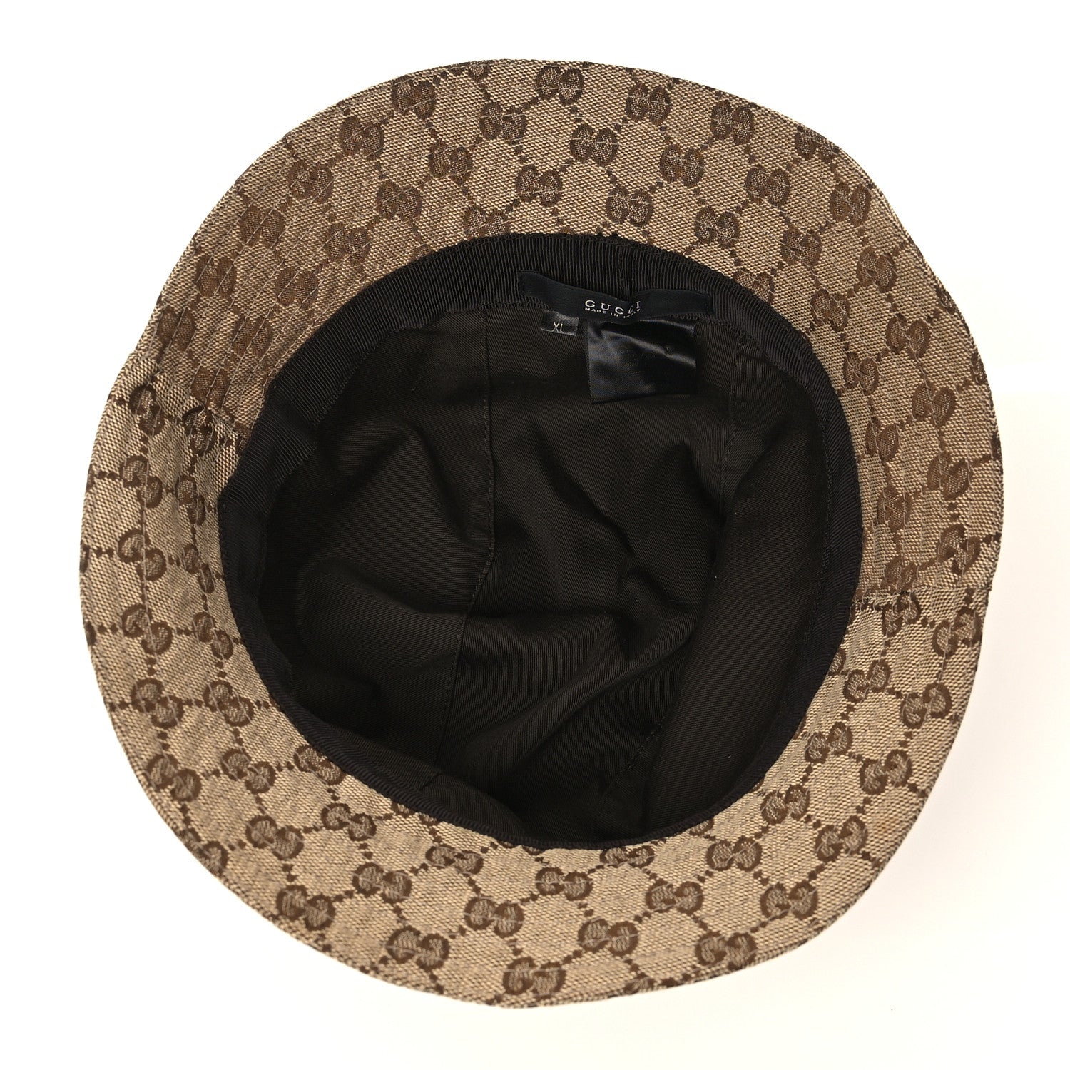 Gucci Monogram Web Bucket Hat XL Brown 6 of 7