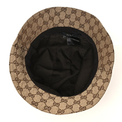 Gucci Monogram Web Bucket Hat XL Brown 6 of 7