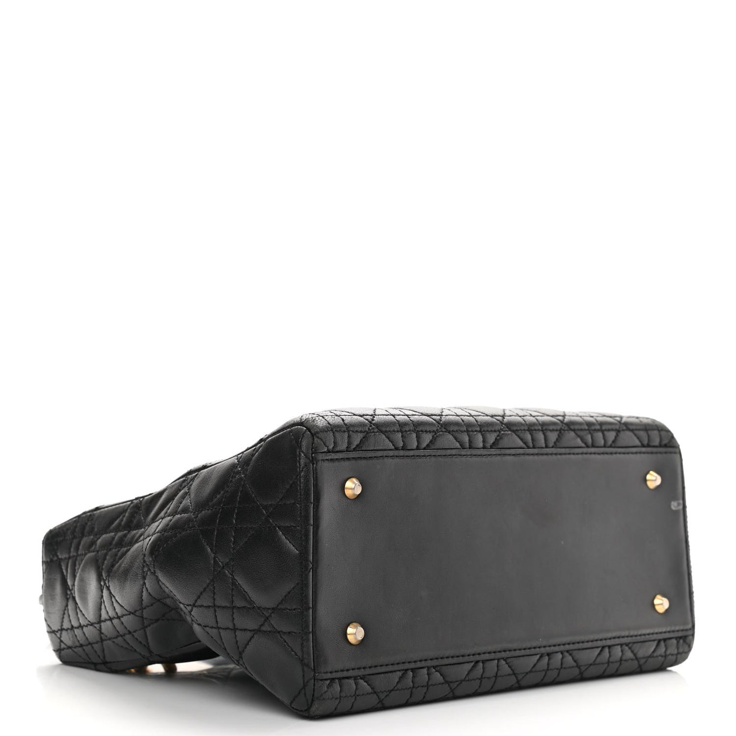 Lambskin Cannage Medium Lady Dior Black