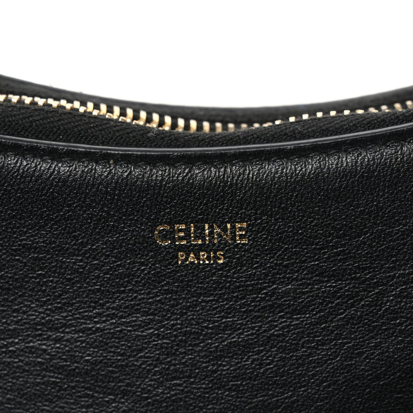 Smooth Calfskin Medium Strap Ava Shoulder Bag Black Tan